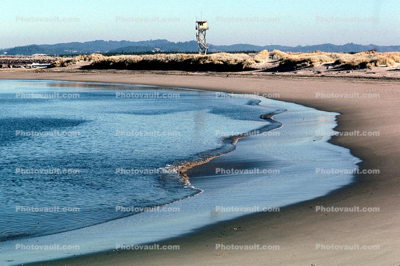 Beach, Sand, Watchtower, sand dunes, water, peaceful, bucolic, Umpqua, Observation Tower, Equanimity