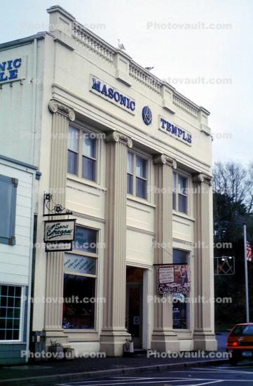 Masonic Temple, Building, downtown Bandon