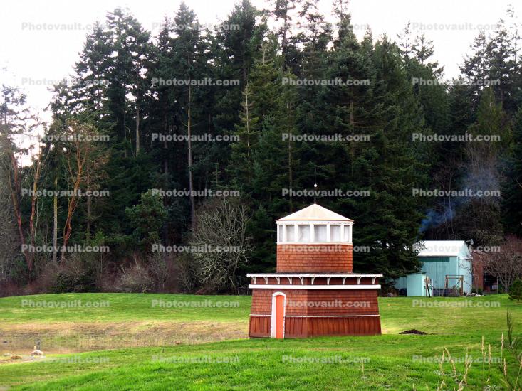 Lighthouse shaped building, south of Port Hadlock, Washington