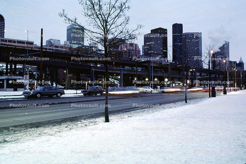 Alaskan Way Viaduct, Doubledecker Freeway, Skyline