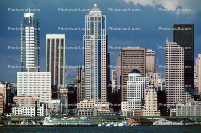 Seattle Skyline, buildings, cityscape, highrise, skyscrapers