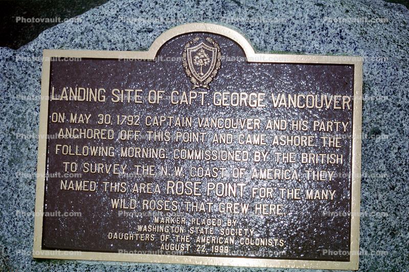 Landing Site of Capt. George Vancouver, Mukilteo