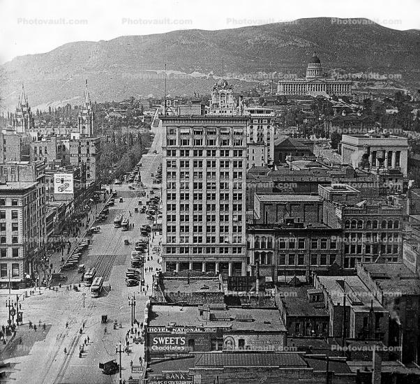 Old Downtown Salt Lake City, Vintage, 1890's