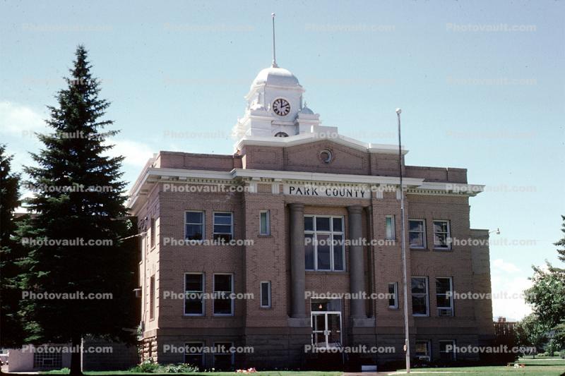 Courthouse, Park County, Clock Tower, Government Building, June 1977, 1970s