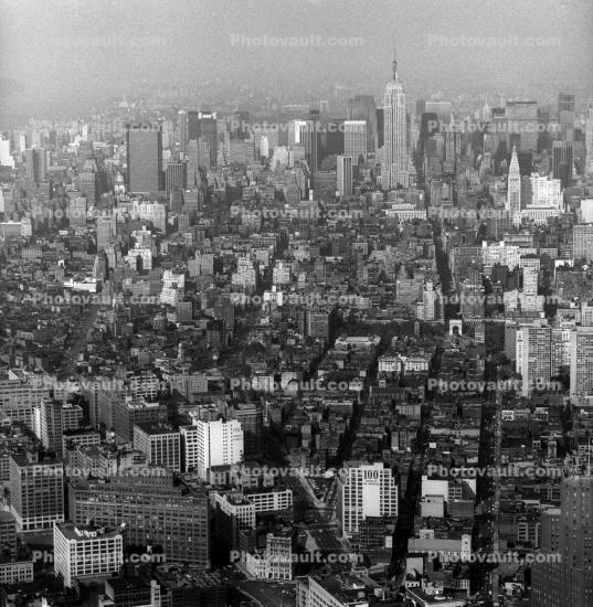 Downtown looking up to Midtown, 1970s
