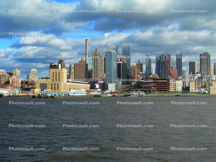 Manhattan Waterfront, Docks, Cityscape, Skyline, Buildings