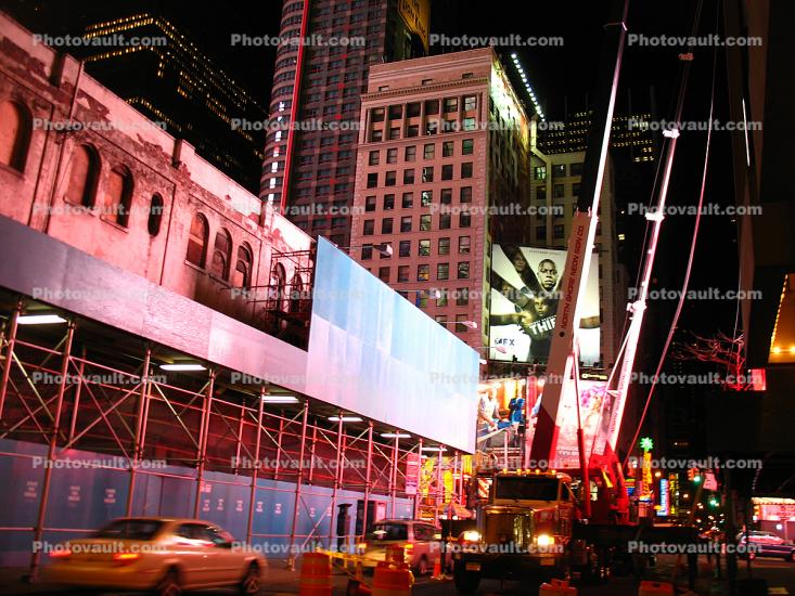 Times Square, Telescoping Crane Truck