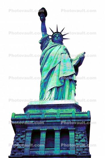 Statue Of Liberty, 1940s, photo-object, object, cut-out, cutout