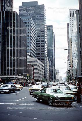 Highrise, Buildings, Skyscraper, Tall, Cars, automobile, vehicles, 1960s