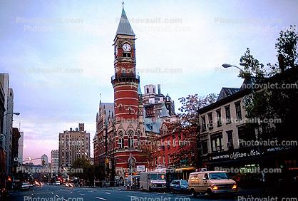 Jefferson Market Library, Clock Tower, Greenwich Village, Manhattan, Sixth Avenue, Downtown