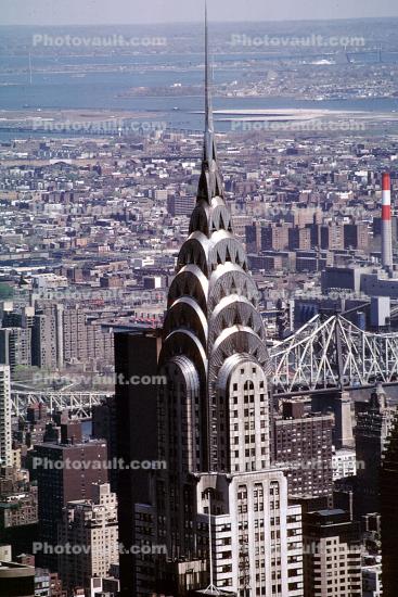 Chrysler Building, spire, spike, needle, East River, East-River