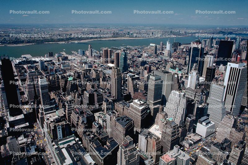 buildings, midtown Manhattan, East River, East-River