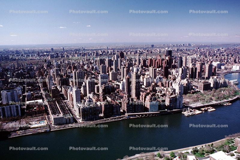 Midtown Manhattan, buildings, East River, East-River, Roosevelt Island