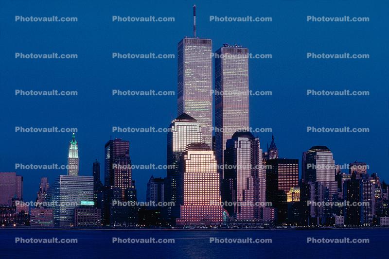 World Trade Center, New York City, Manhattan, Twilight, Dusk, Dawn