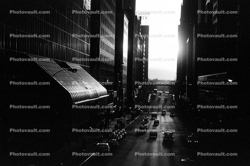 The Grand Hyatt, buildings, early morning Street Scene, Manhattan