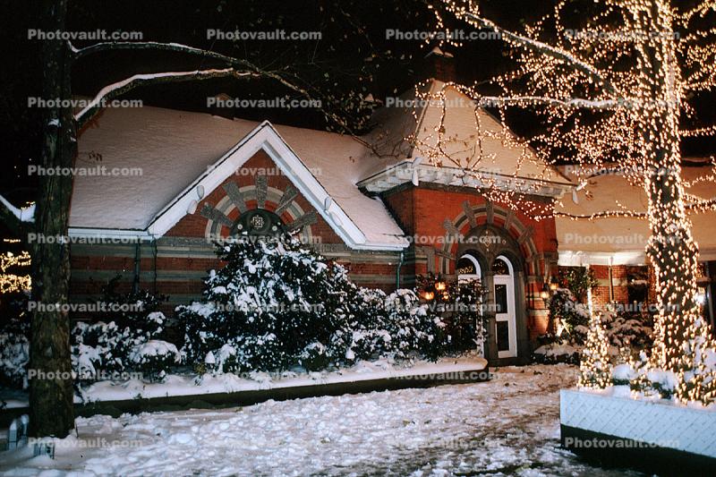 Tavern on the Green, Central Park, Midtown, Manhattan, winter, wintertime, 23 November 1989