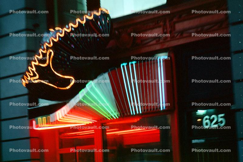 Neon sign, 625, 24 November 1989