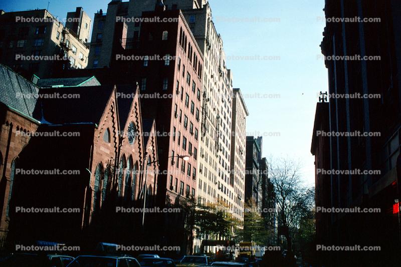 Church, building, Manhattan, 25 November 1989