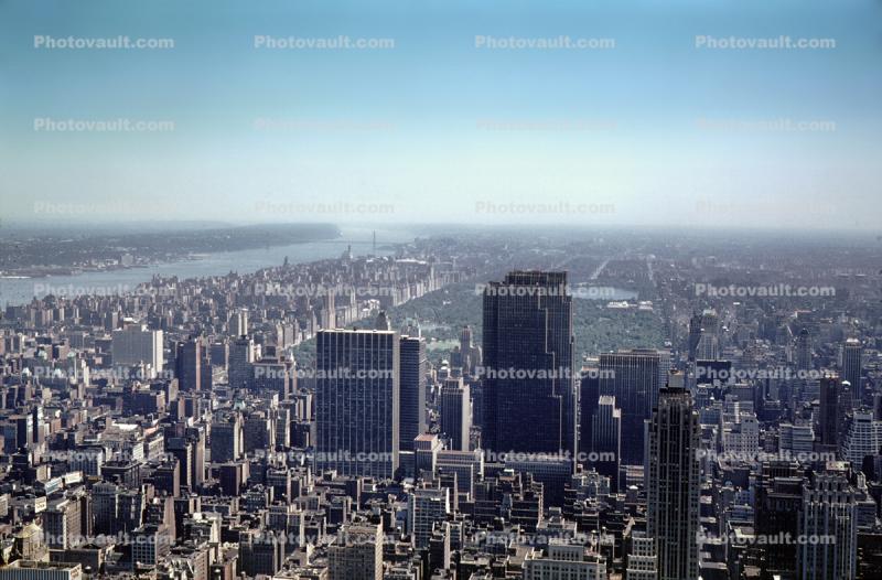 New York Central Park, buildings, skyscrapers, skyline, cityscape, 1940s, 27 November 1989