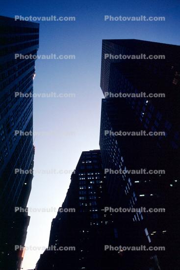 Tall Buildings, Highrise, Canyons of Manhattan, 27 November 1989
