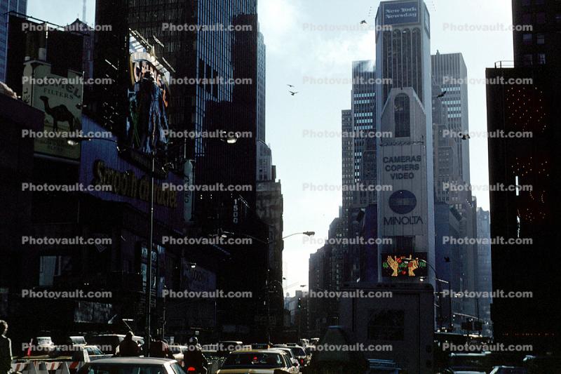 Times Square, Buildings, Canyons of Manhattan, 30 November 1989