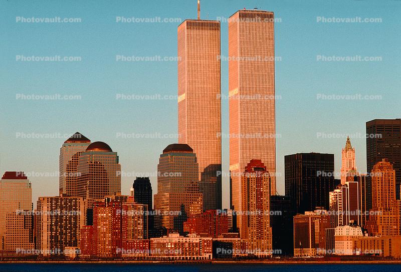 World Trade Center, Sunset, Sunclipse, Cityscape, Skyline