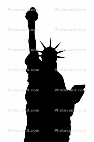 Statue Of Liberty silhouette, logo, shape, 3 December 1989