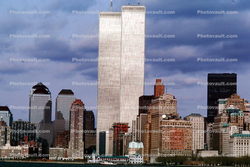 Cityscape, Skyline, Buildings, Skyscraper, Downtown Manhattan, Outdoors, Outside, Exterior, 3 December 1989