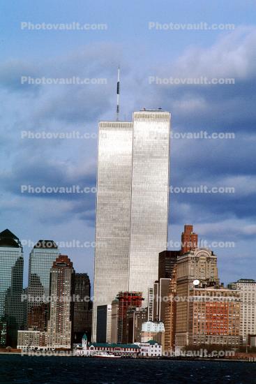 WTC, Cityscape, Skyline, Buildings, Skyscraper, Downtown Manhattan, Outdoors, Outside, Exterior, 3 December 1989