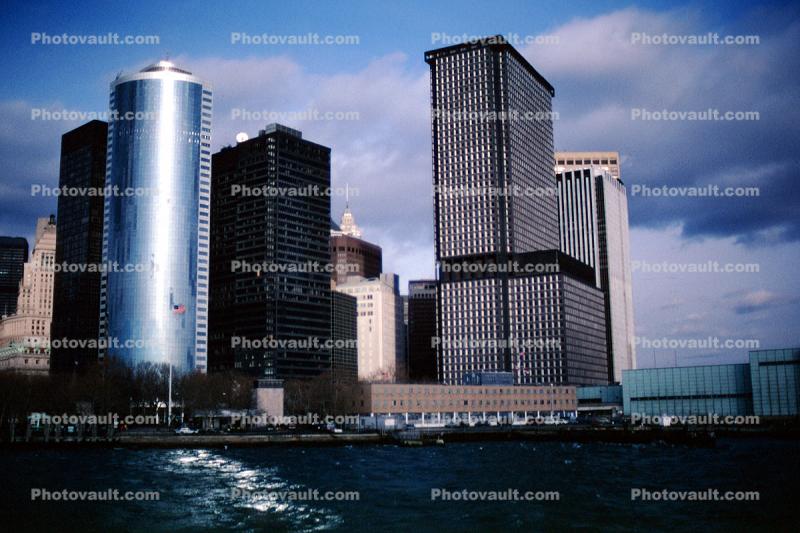 Cityscape, Skyline, Buildings, Skyscraper, Downtown Manhattan, Outdoors, Outside, Exterior, 3 December 1989
