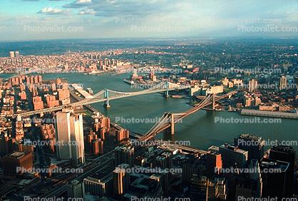 buildings, skyscrapers, cityscape, skyline, East River, Brooklyn, East-River