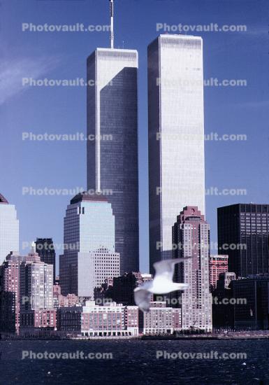 WTC, skyline, cityscape, buildings, highrise, Outdoors, Outside, Exterior, 3 December 1989