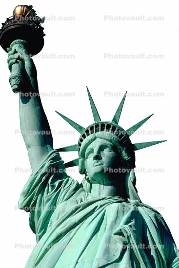 Statue Of Liberty, photo-object, object, cut-out, cutout, 4 December 1989