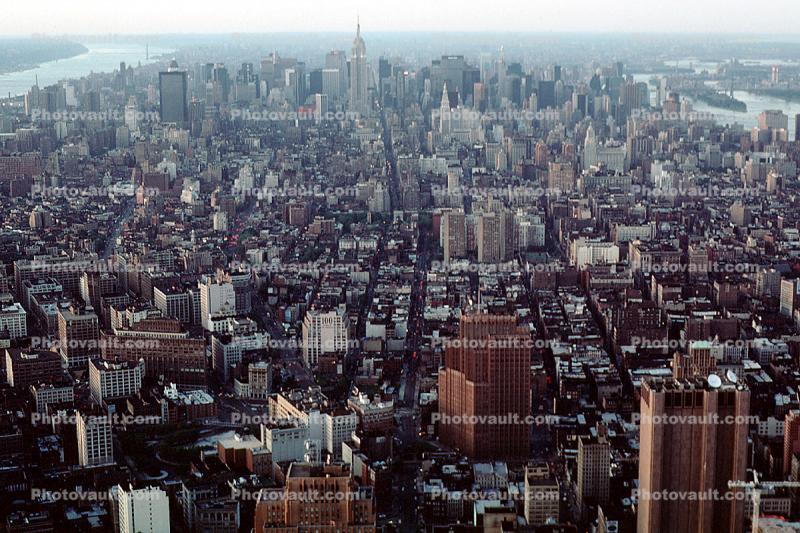 Cityscape, skyline, skyscrapers, buildings, Roosevelt Island, East River, East-River