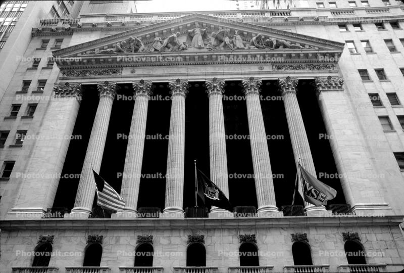 NYSE, New York Stock Exchange, building, landmark, downtown Manhattan
