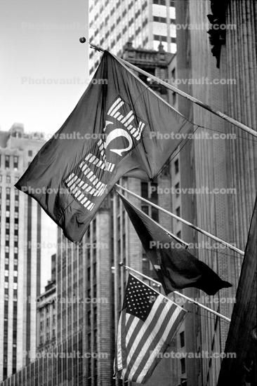 NYSE, New York Stock Exchange, Flag, building, landmark, downtown Manhattan