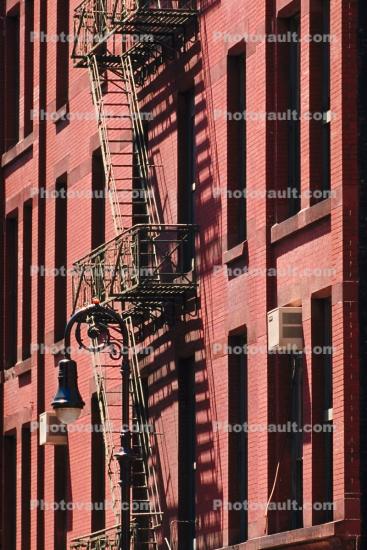 building detail, firestairs, fire escape stairs, Manhattan