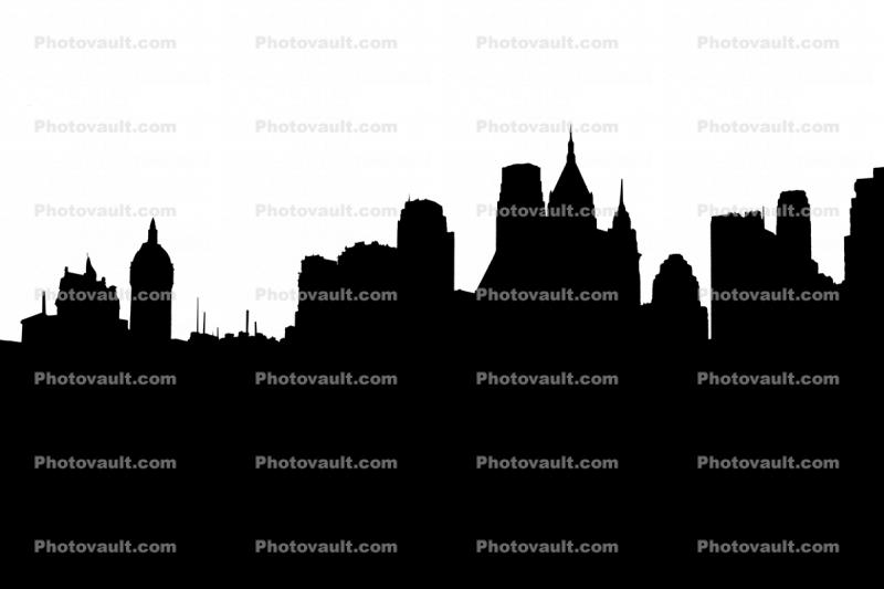 Silhouette of New York City