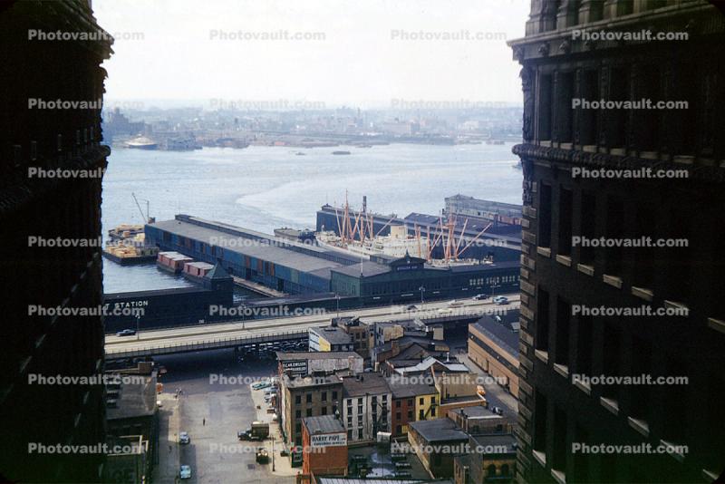 Belgian Line, Piers, Docks, 1950s