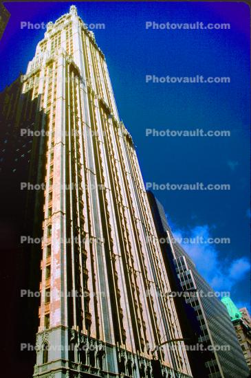 Tall Woolworth skyscraper Building looking-up, 28 October 1997