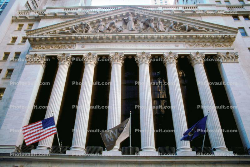 NYSE, New York Stock Exchange building, 28 October 1997