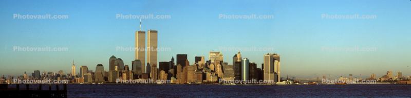 World Trade Center, Manhattan Skyline, Panorama, 28 October 1997
