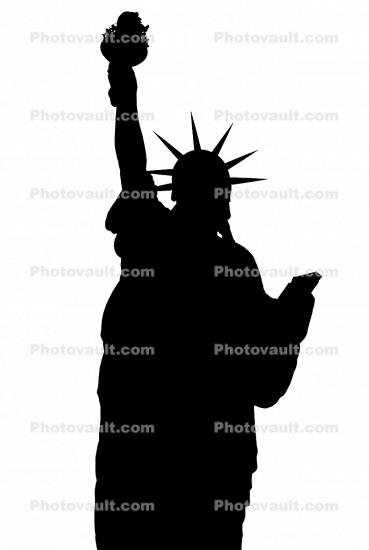 Statue Of Liberty silhouette, logo, shape, 28 October 1997