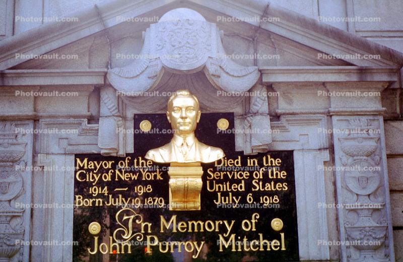 In Memory of Mayor John Purroy Mitchel