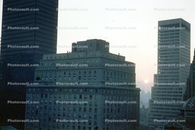 Buildings, skyscrapers, Manhattan, September 1959, 1950s