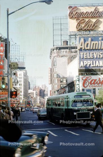 Bus, Cars, vehicles, automobiles, September 1963, 1960s