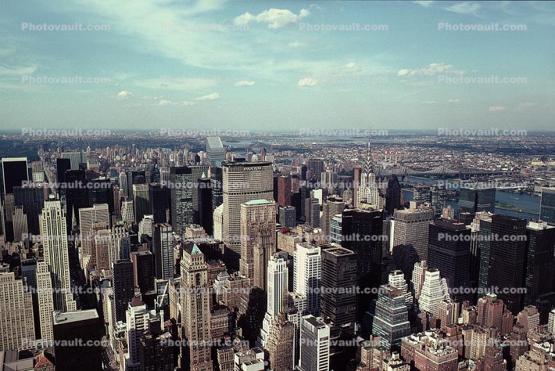 Midtown Manhattan, Cityscape, Skyline, Skyscrapers, July 1989