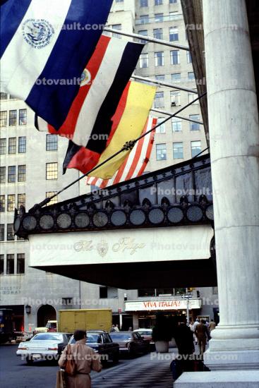 The Plaza Hotel, marquee, Manhattan, September 1978, 1970s