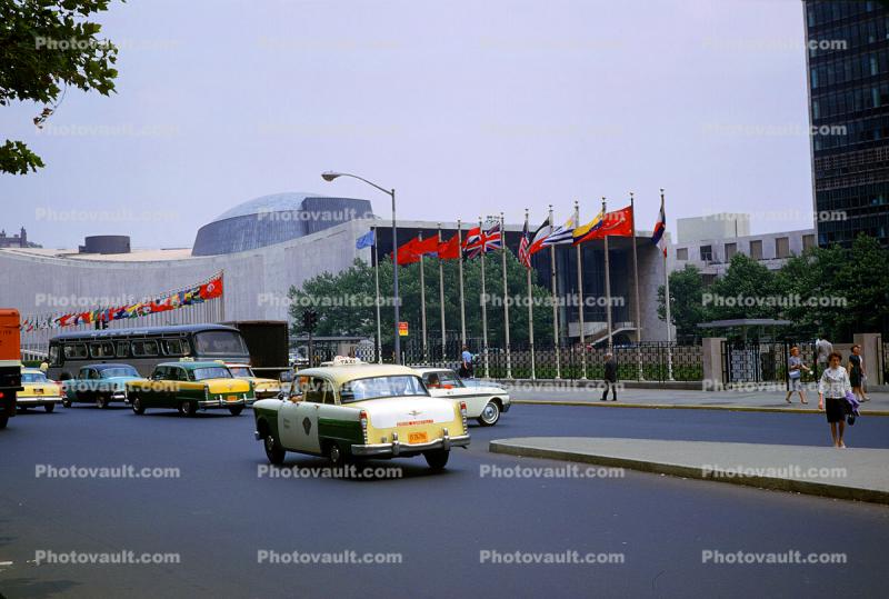 United Nations General Assembly Building, Taxi Cab, July 1962, 1960s