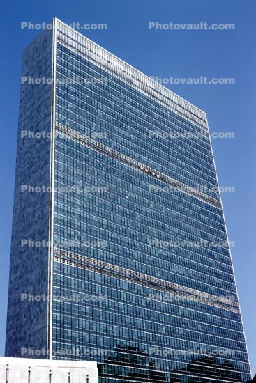 UN Building, glass, skyscraper, June 1964, 1960s